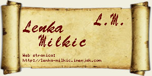 Lenka Milkić vizit kartica